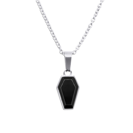 Crypt Black Coffin Necklace